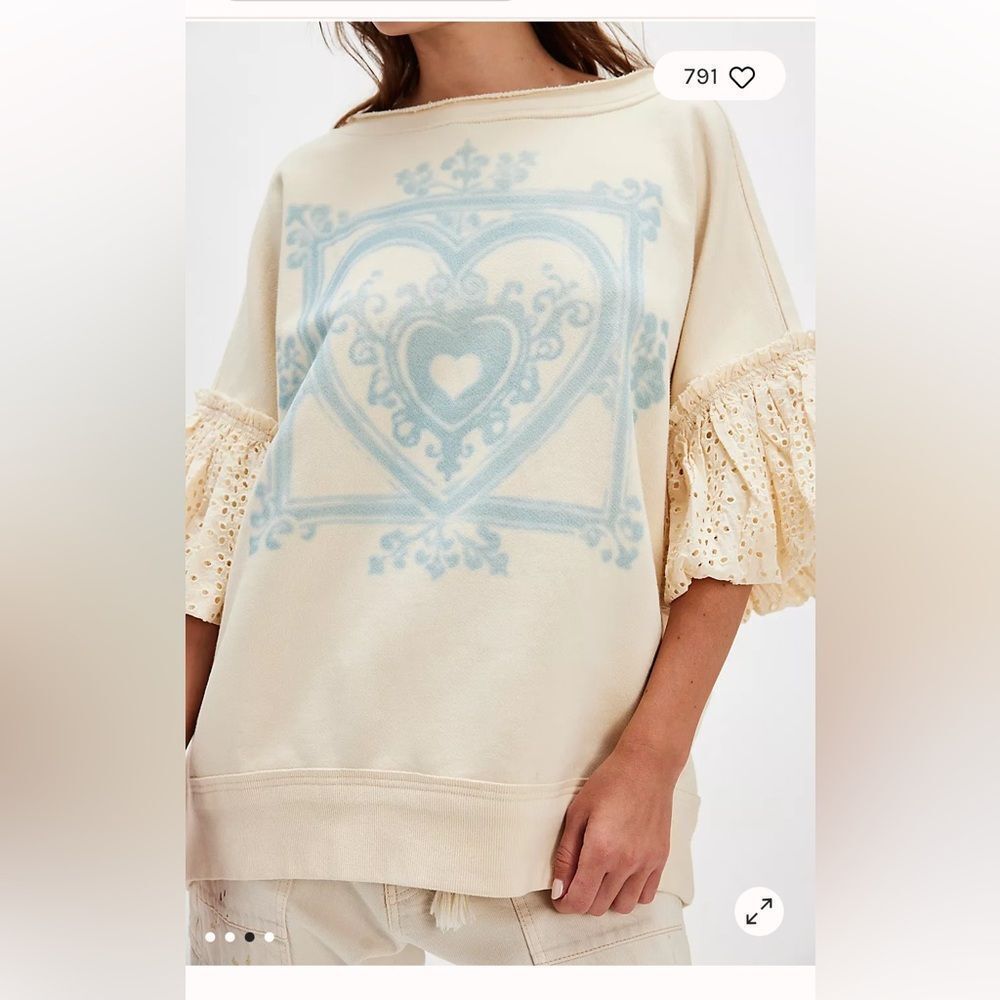 Free People Doily Sweatshirt - Picture 2 of 8